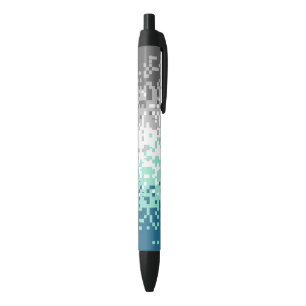 Trippy Gepixelde Abstracte Frayromantische Pridevl Zwarte Inkt Pen