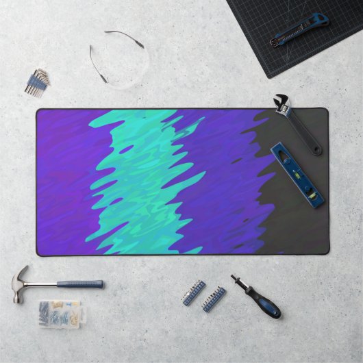 Trippy Golvende Abstract Alexigender Pride Vlag Bureaumat (Werkstation)