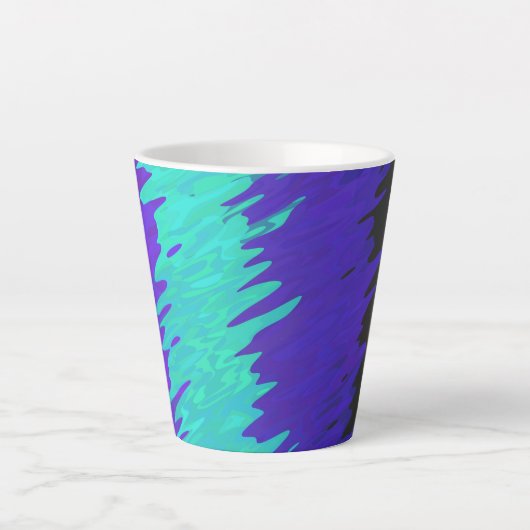 Trippy Golvende Abstract Alexigender Pride-vlag Latte Mok (Voorkant)