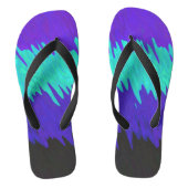 Trippy Golvende Abstract Alexigender Pride-vlag Teenslippers (Voetbed)