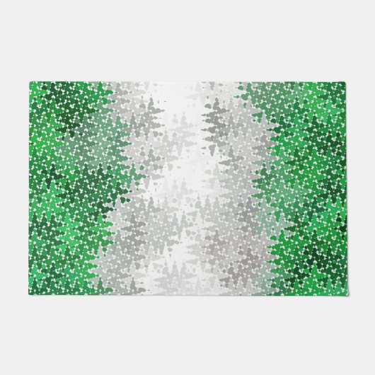 Trippy Golvende Abstracte Grayromantische Pride Vl Deurmat (Voorkant)