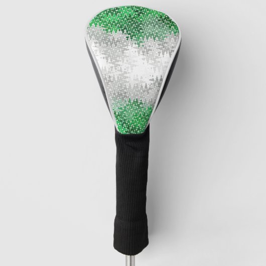 Trippy Golvende Abstracte Grayromantische Pride Vl Golfheadcover (Voorkant)