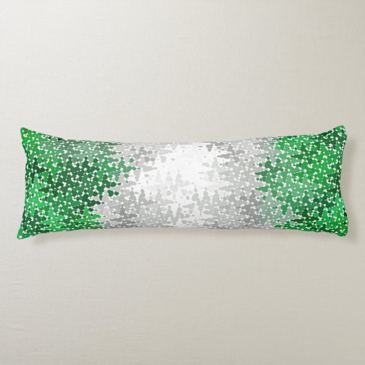 Trippy Golvende Abstracte Grayromantische Pride Vl Lichaamskussen (Voorkant)
