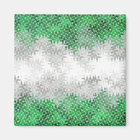 Trippy Golvende Abstracte Grayromantische Pride Vl Magneet (Voorkant)