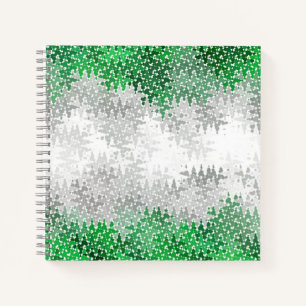 Trippy Golvende Abstracte Grayromantische Pride Vl Notitieboek