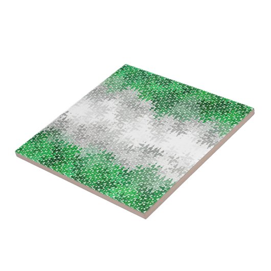Trippy Golvende Abstracte Grayromantische Pride Vl Tegeltje (Zijkant)