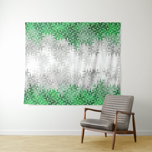 Trippy Golvende Abstracte Grayromantische Pride Vl Wandkleed (In Situ (horizontaal))