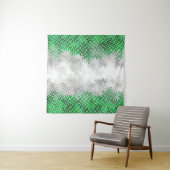 Trippy Golvende Abstracte Grayromantische Pride Vl Wandkleed (In situ)