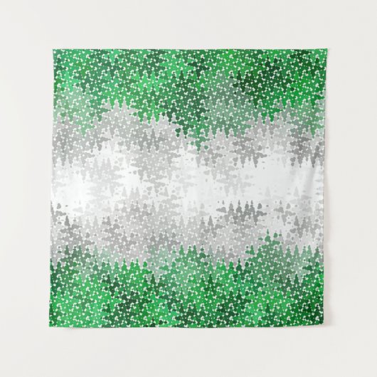 Trippy Golvende Abstracte Grayromantische Pride Vl Wandkleed (Voorkant)