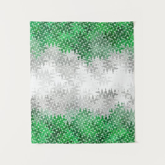 Trippy Golvende Abstracte Grayromantische Pride Vl Wandkleed (Voorkant)