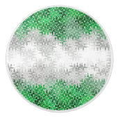 Trippy Golvende Abstracte Grayromantische Pridevla Keramische Knop (Voorkant)