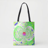 Trippy Green Tote Bag (Voorkant)
