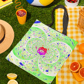 Trippy Green Tote Bag
