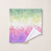 Trippy Groovy Boho Abstract Genderdoe Pride Vlag Bad Handdoek (Wasdoekje)