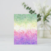 Trippy Groovy Boho Abstract Genderdoe Pride Vlag Briefkaart (Staand voorkant)