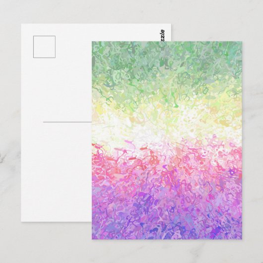 Trippy Groovy Boho Abstract Genderdoe Pride Vlag Briefkaart (Voorkant / Achterkant)