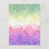 Trippy Groovy Boho Abstract Genderdoe Pride Vlag Briefkaart (Voorkant)