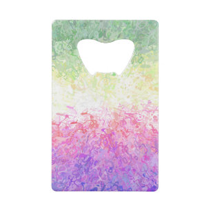 Trippy Groovy Boho Abstract Genderdoe Pride Vlag Creditkaart Flessenopener