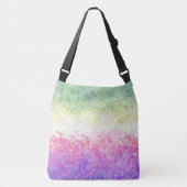 Trippy Groovy Boho Abstract Genderdoe Pride Vlag Crossbody Tas (Voorkant)