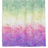 Trippy Groovy Boho Abstract Genderdoe Pride Vlag Douchegordijn (Voorkant)