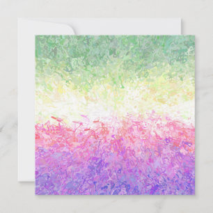 Trippy Groovy Boho Abstract Genderdoe Pride Vlag Feestdagenkaart