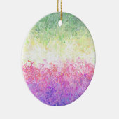 Trippy Groovy Boho Abstract Genderdoe Pride Vlag Keramisch Ornament (Rechts)