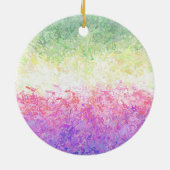 Trippy Groovy Boho Abstract Genderdoe Pride Vlag Keramisch Ornament (Achterkant)