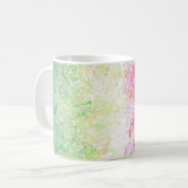 Trippy Groovy Boho Abstract Genderdoe Pride Vlag Koffiemok (Voorkant links)
