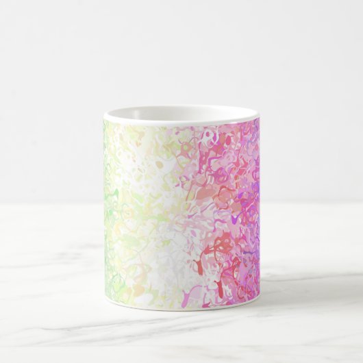 Trippy Groovy Boho Abstract Genderdoe Pride Vlag Koffiemok (Center)