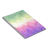 Trippy Groovy Boho Abstract Genderdoe Pride Vlag Notitieboek (Rechterzijde)