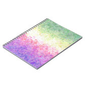 Trippy Groovy Boho Abstract Genderdoe Pride Vlag Notitieboek (Linkerzijde)