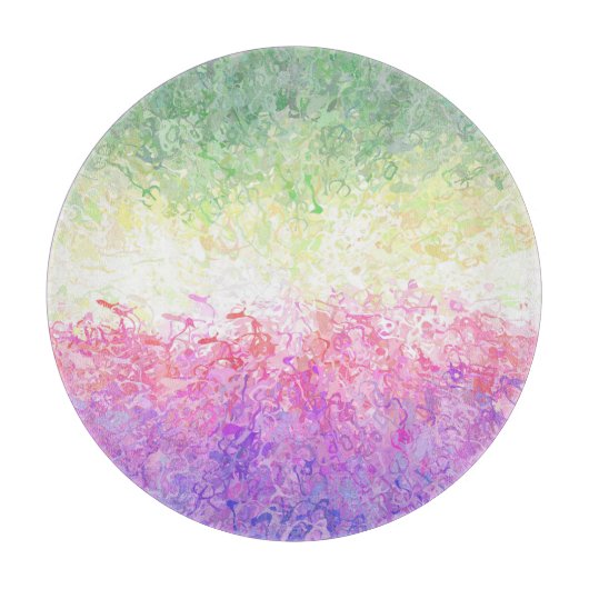 Trippy Groovy Boho Abstract Genderdoe Pride Vlag Snijplank (Voorkant)