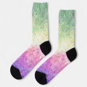 Trippy Groovy Boho Abstract Genderdoe Pride Vlag Sokken (Links)