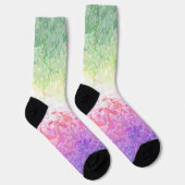 Trippy Groovy Boho Abstract Genderdoe Pride Vlag Sokken (Rechts)