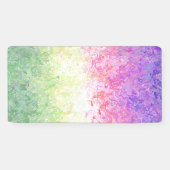 Trippy Groovy Boho Abstract Genderdoe Pride Vlag Spandoek (Horizontaal)