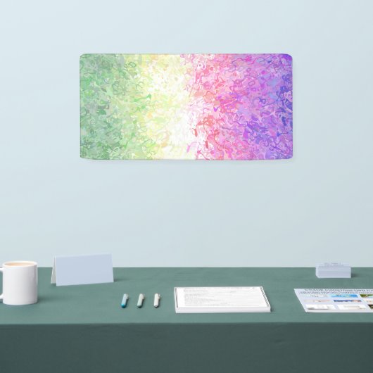 Trippy Groovy Boho Abstract Genderdoe Pride Vlag Spandoek (Beurs)