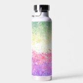 Trippy Groovy Boho Abstract Genderdoe Pride Vlag Waterfles (Rechts)