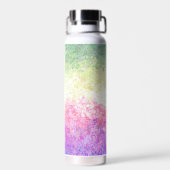 Trippy Groovy Boho Abstract Genderdoe Pride Vlag Waterfles (Achterkant)