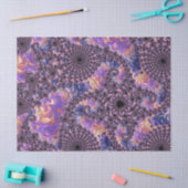 Trippy Groovy Boho Colorful Jewel Tone Fractal Art Tissuepapier (Craft)