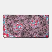 Trippy Groovy Boho Hippie Spiraal Fractale Kunst Bureaumat (Voorkant)