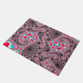 Trippy Groovy Boho Hippie Spiraal Fractale Kunst Deurmat (Schuin)