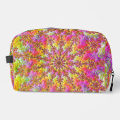 Trippy Groovy Funky Psychedelic Fractal Burst Toilettasje (Voorkant)