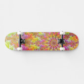 Trippy Groovy Funky Psychedelische Fractale Uitbar Persoonlijk Skateboard (Horizontaal)