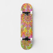 Trippy Groovy Funky Psychedelische Fractale Uitbar Persoonlijk Skateboard (Voorkant)