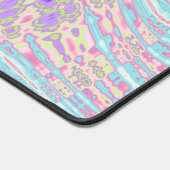 Trippy Groovy Kleurrijke Blobs Digitale Abstracte  Bureaumat (Hoek)