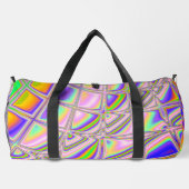 Trippy Groovy Levendige Abstracte Digitale Fractal Plunjezak (Achterkant)