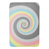 Trippy Groovy Spiraal Abstract Demiflux Pride Vlag Badmat (Voorkant Verticaal)