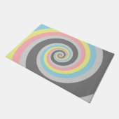 Trippy Groovy Spiraal Abstract Demiflux Pride Vlag Deurmat (Schuin)