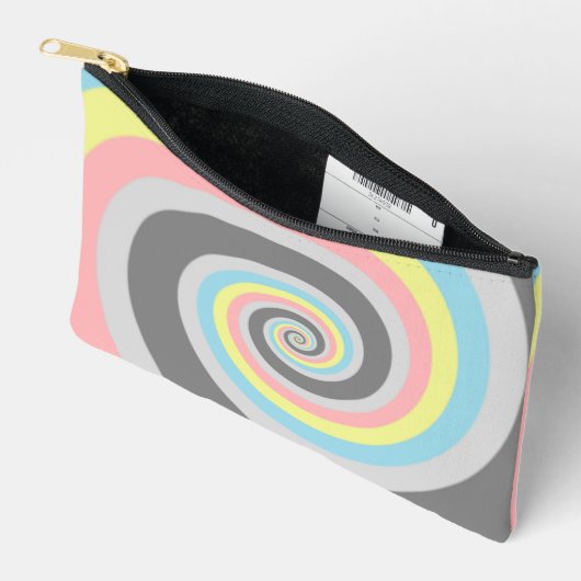 Trippy Groovy Spiraal Abstract Demiflux Pride Vlag Etui (Open)