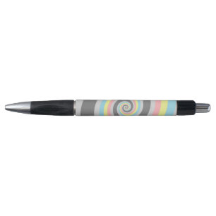 Trippy Groovy Spiraal Abstract Demiflux Pride Vlag Pen